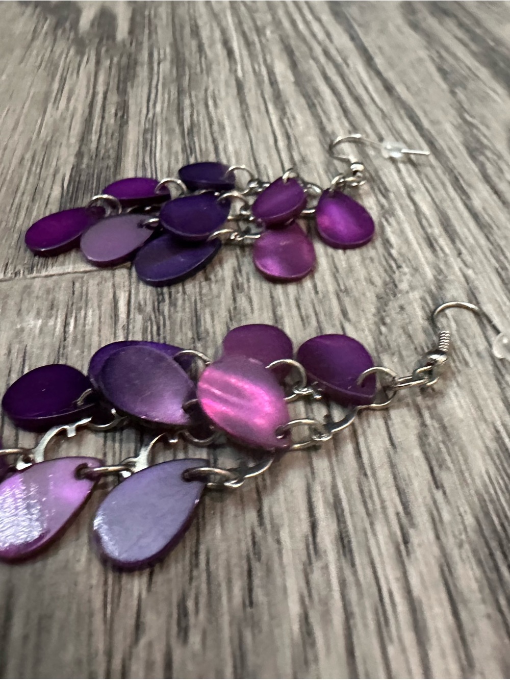 Purple Dangle Earrings -  two Styles - Picture 3 of 8